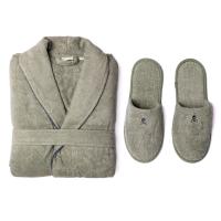 Scalpers Home Set de Albornoz y Zapatillas de Algodón 100% - Confort Absoluto y Elegancia para Momentos de Relajación en Casa - details 3