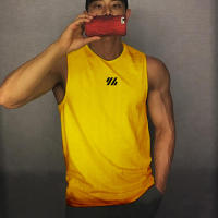 Camiseta De Gimnasio Para Hombre Verano Quick-drying Mesh Sin Mangas Para Fitness Running Deporte Estilo Casual Colorible Tallas M-XXL - details 15
