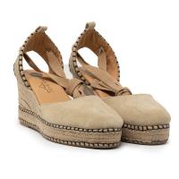 CLARA DURAN 1041 Alpargatas de mujer  VALENCIANA CINTAS SERRAJE CAMEL 5C - details 0