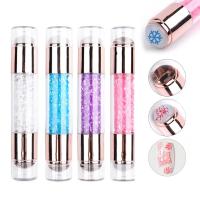 Set De 3 Piezas De Arte De Uñas Con Estampador De Silicona Y Cabezal Doble Manija De Cristal Estampado Fácil Herramienta De Placado Para Uñas - details 0