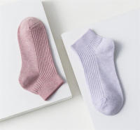 Calcetines De Verano Para Mujer 98% Algodón Color Sólido Transpirables Desodorantes Casual Cortos Cómodos Kawaii - details 8