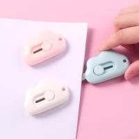Cuchillo Extendible Y Portátil Mini Nube Arte Para Cortar Papel Ideal Para Abrir Paquetes Y Cajas Oficina Doble Facede - details 2