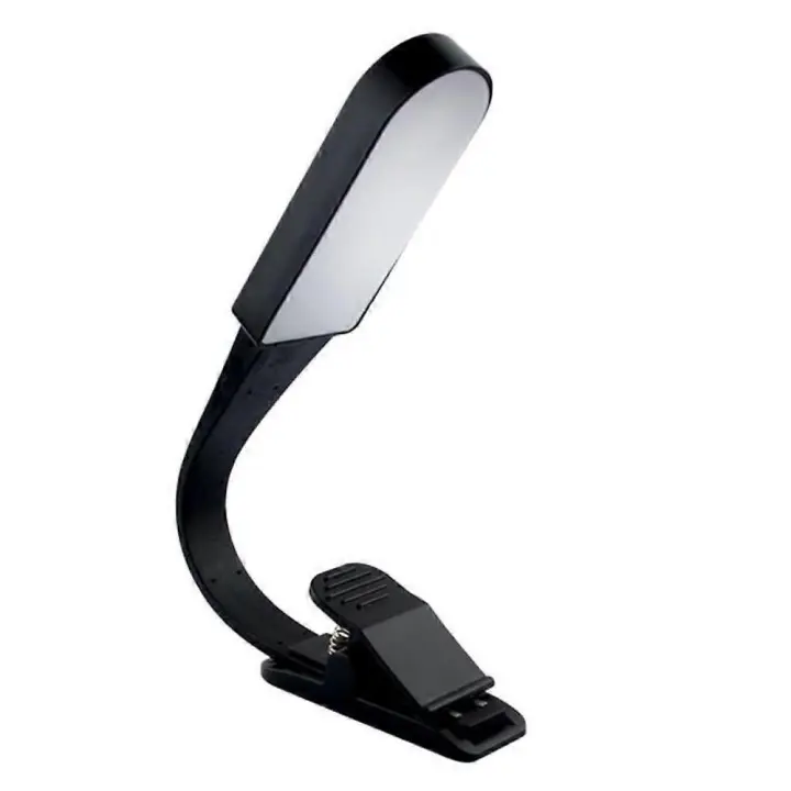 The Mighty Bright Recharge Clip On Rechargeable Book Light Reading Light, Warm Eye Care LEDs, Flexible, Durable, Dimmable, Reading in Bed,(Black) - 1