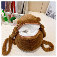 Mochila De Peluche Kawaii Con Capybara Simulación De Flor Y Fruta Para Niños Mochila De Hombro Para Novia Regalo Tamaño 28cm Material Algodón - details 45