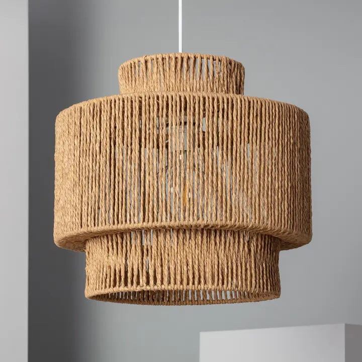 Ledkia Lámpara Colgante Papel Trenzado Neka ILUZZIA - 1