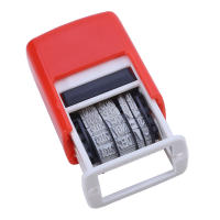Estampador De Fecha En Tinta 4MM Con Inversión De Color Rojo Azul Negro Operación Suave Versión Inglesa Stamping Accurate Base Ancha Suministros - details 0