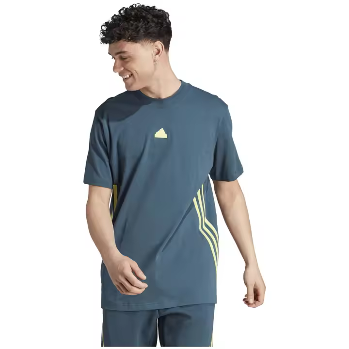 Camiseta de Manga Corta Adidas Future Icons 3 Stripes Sportswear para hombre en color verde - 1