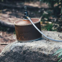 Funda De Cuero Para Botella De Gas Fire Maple 220g Cubierta Protectora De Cuero Vacío Para Acampar Al Aire Libre En Clima Frío - details 5