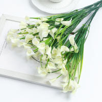 Lirio De Casa Artificial 33cm Flores Falsas Para Decoración Interior Hogar Jardín Bodas Vaso De Floración Exterior Decoración De Habitaciones - details 6