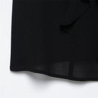 Conjunto De Moda Para Mujer UNIZERA Verano Sin Mangas Cuello En V Skirt Y Pantalones Estilo Nuevo Decoración Pila Blusa Casual A-Line - details 10