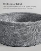 Mesa Auxiliar Redonda con Cesta de Tela - Espaciosa Mesa Lateral para Salón, Dormitorio o Mesita de Noche, Estilo Moderno, Disponible en Varios Colores - details 33