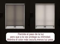 Estor Enrollable Translúcido Pasa Luz 40% - Medidas (Ancho x Largo) - details 0