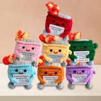 Dumpster Fire De Crochet Divertido Y Emocional Soporte Para Amigos Y Coworker Regalo Funny Figura Textil Y Fibra Origin China - details 0
