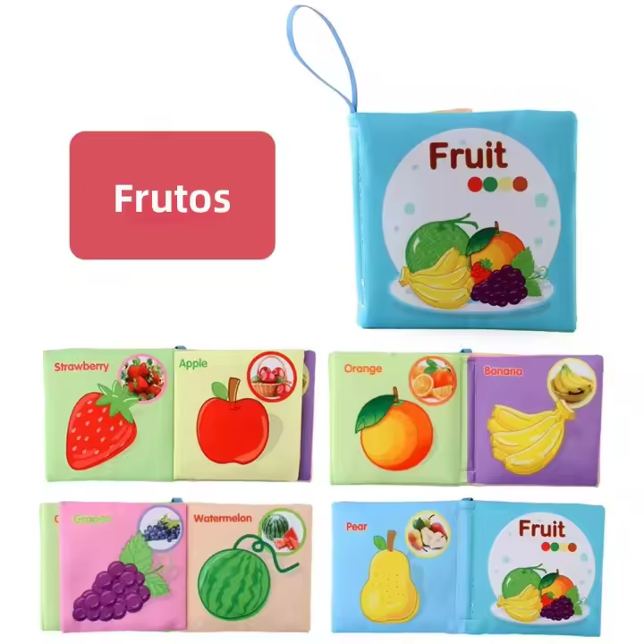 Libros De Tela Para Bebés Juguetes De Aprendizaje Coloridos Sonido De Plegado Y Sensación Para Halloween Thanksgiving Y Navidad - 1
