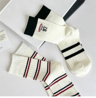 Calcetines De Moda Para Mujer Nuevo Otoño Casuales Transpirables Estampados Mixtos Bordados Algodón Poliéster Spandex Alta Calidad Tendencias Calcetines De Pies Altos - details 5