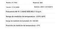 Sensor De Temperatura Y Humedad WiFi Tuya Con Monitorización Remota Por App Compatible Con Alexa Y Google Assistant Para Hogar Inteligente - details 2