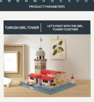 Bloques De Construcción WG5229 Torre De La Mujer Famosa De Türkiye Modelo De Calle Juguete De Artesanía Para Niños Y Niñas Decoración De Cumpleaños Y Regalos - details 1