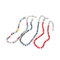 Pulsera De Moda Lokaer Con Cristal CZ Negro Para Mujeres Y Niñas Cadena De Acero Inoxidable Bohemia Joyería De Playa B21105 - details 10