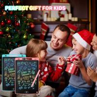 2 paquetes de tabletas de escritura LCD, Doodle Scribbler Pad 8,5 pulgadas de pantalla colorida tablero de dibujo regalo de aprendizaje para niños, juguetes educativos, Rosa + azul - details 4