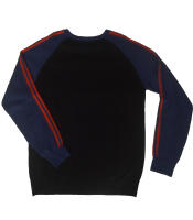 Jerséis Hombre Tomahawk  , Negro   Azul , L  XL ,Cuello redondo - details 1