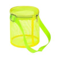Bolsa De Playa Malla Para Niños Organizador De Juguetes Con Cremallera Y Correa Ajustable Bolsa De Almacenamiento Redonda Para Niños Recolección De Conchas - details 5