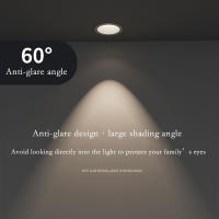 Spotlight LED COB Antigolpeante Redonda 10W Tamaño De Agujero 8cm Para Iluminación Interior De Dormitorio Sala De Estar Pasillo - details 3