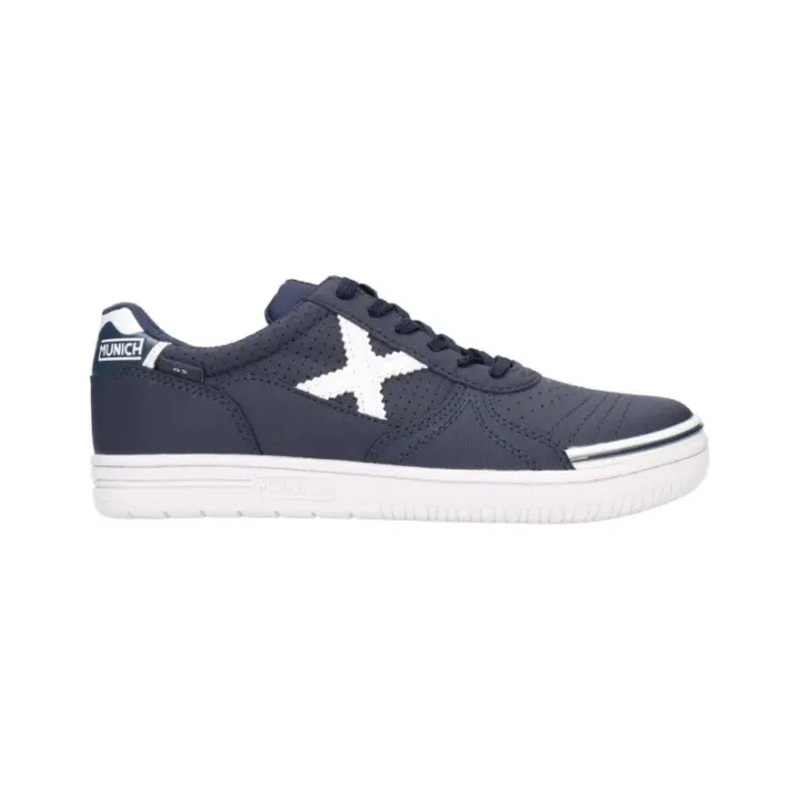 Zapatillas de Fútbol Sala Niño Munich G-3 Kid Profit 44 en color Azul Marino oscuro y Blanco-1511044 Munich - 1