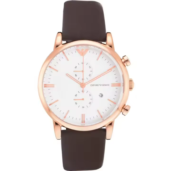 Reloj Armani Hombre AR1936 (43mm) de Cuero Resistente Al Agua - 1