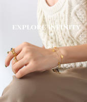 Encanto Acero inoxidable nueva joyería fina de moda dulce 2 capas perforadas 7 corazones pulseras de cadena para mujeres regalos de pareja - details 14