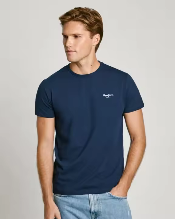PEPE JEANS PM508212 ORIGINAL Camisetas Manga corta Hombre Azul - 1