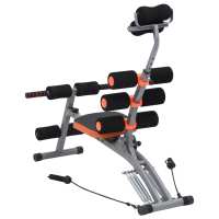 vidaXL Entrenador de abdominales en forma de L con cuerdas elásticas - details 4