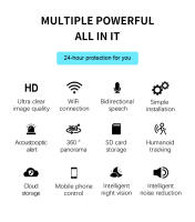 Cámara IP Neye 4K/8MP WiFi Dual Lente Pantalla Exterior Y Interior Seguridad CCTV Para Hogar Y Jardín Resistente Al Agua - details 2