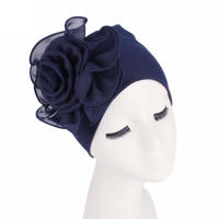 Nueva Bandana Africana Con Gran Flor De Encaje Para Mujer Gorra Elástica Antipérdida De Cabello Turban Para Bodas Y Fiestas Accesorios De Cabello - details 6