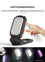 MINI Lámpara De Trabajo Portátil COB LED Con Gancho Magnético Y Pantalla De Energía Flashlight De Emergencia Exterior Farol De Inundación - details 3