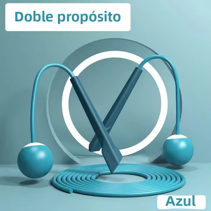 Banda De Saltar Dual Propósito Para Ejercicio De Pérdida De Peso Y Fitness Sin Cordón Ligera Para Entrenamiento Cardio De Piernas Y Abdominales - 1
