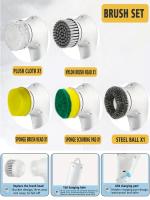 Cepillo De Limpieza Eléctrico Multifuncional Para Cocina Y Baño Cepillo Portátil De Mano Para Platos/Cacerolas Fabricado En Plástico - details 9