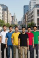 MARNAULA - Pack de 10 Camisetas Colores  variados  de Algodón para Hombres y Mujeres - details 9