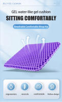 Almohadilla De Asiento Gel Automotriz Para Verano Transpirable Diseñada Para Aliviar Dolor De Columna Y Coccyx Para Oficina Y Silla De Ruedas - details 0