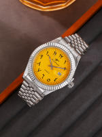 Reloj De Pulsera De Lujo Para Hombre Diseño Especial Del Reloj De Manivela De Acero Inoxidable Deportivo Y Casual Reloj De Pulsera Clásico Y Sencillo - details 10
