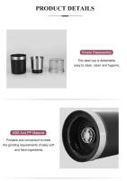 Máquina De Moler Café De Alta Potencia Con Cuchillas Desmontable Para Limpieza Multifuncional Para El Hogar Y Cocina Café Bar - details 10