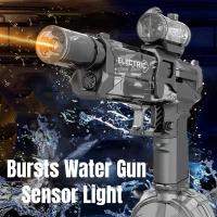 Pistola De Agua Eléctrica Automática Simulada Con Chispa Alta Presión Juegos De Lucha Exterior Playa Piscina Regalo Para Niños - details 0