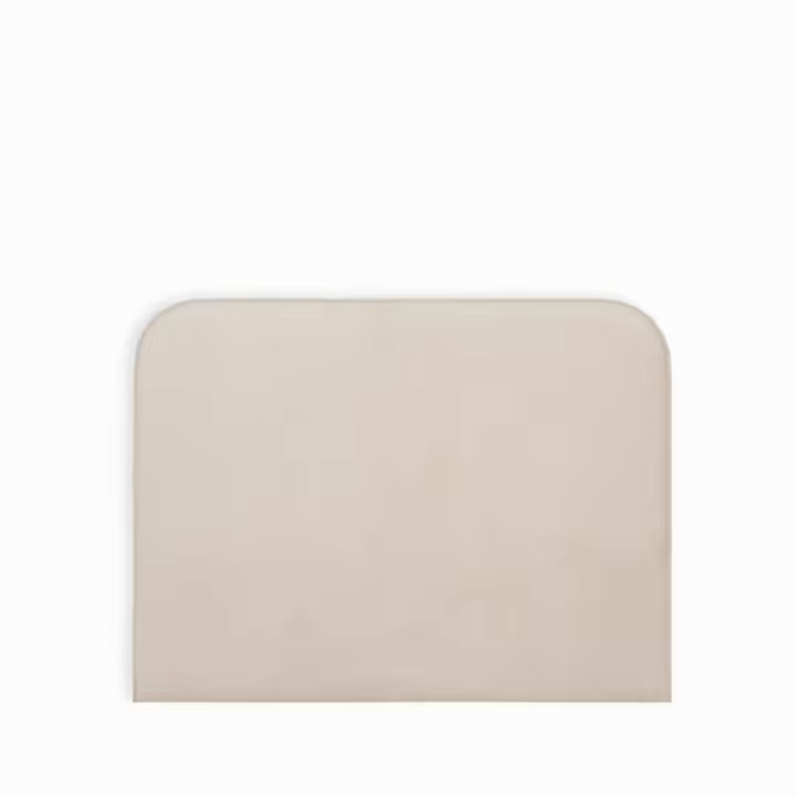Wabi Home - Cabecero Coby - Tapizado en poliéster color gris cálido - 1