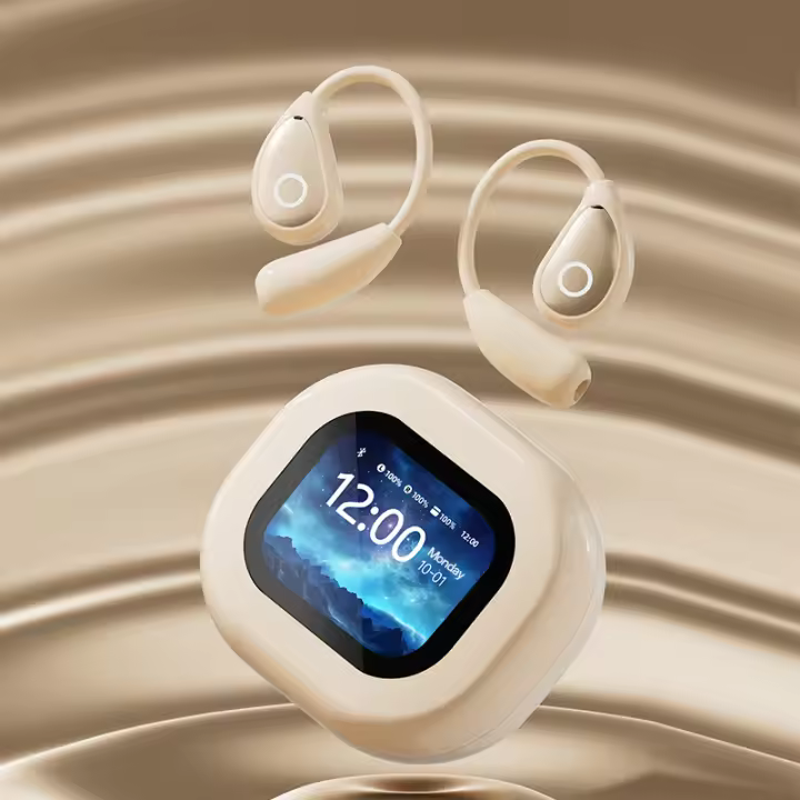 2025 nuevo estilo de auriculares Bluetooth inalámthicos calidad de sonido Buena oreja-estilo Colgante No enters en el oído, el despasa a largo plazo Sin Dolor con Pantalla de auriculares Bluetooth - 1