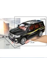 Modelo De Coche De Escala 1:24 TOYOTA Land Cruiser Prado Deportivo SUV De Aleación Con Retroceso Pull Back Luz Y Sonido Regalos Para Niños Colección A174 - details 4