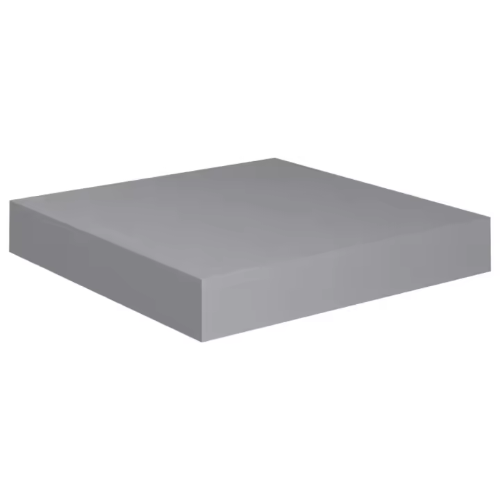 vidaXL Estante flotante de pared MDF 23x23,5x3,8 cm Blanco brillante, negro brillante, gris brillante Mueble Almacenaje Estantería para Oficina, Estudio, Dormitorio Estantería/Librería/ mueble de Almacenamiento - 1