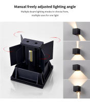 Lámpara De Pared LED 6W AC85-265V Blanco Frío Blanco Cálido Impermeable ABS Ajustable Ángulo De Luminosidad Para Interior Exterior - details 5