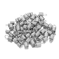 50Pcs Tornillos De Acero Inoxidable Para Cuerda De Cuero Terminadores De Cordones Conectores Para Hecho a Mano Pulseras Collares Joyería Suministros - details 2