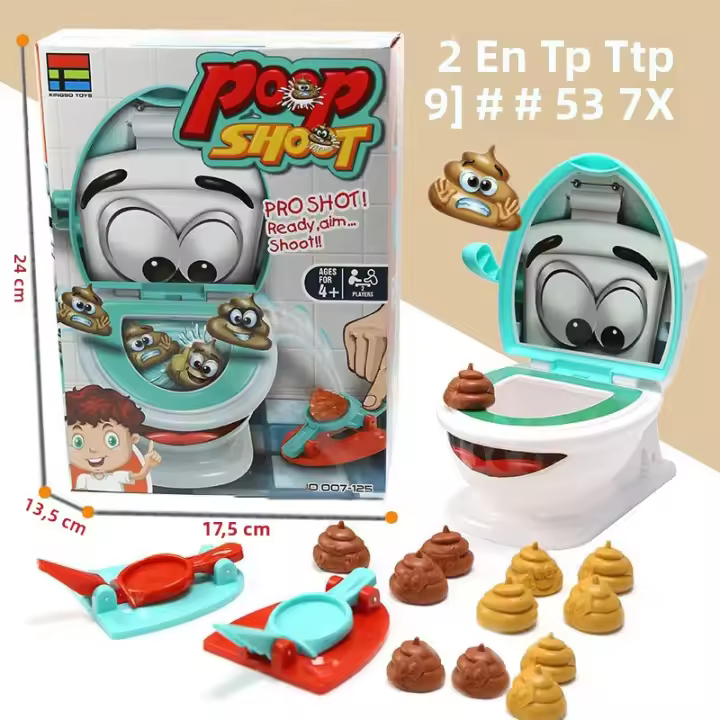 Juego De Mesa Divertido Para Adultos Y Niños Juguete De Inversión De Inodoro Para Fiestas Regalo De Cumpleaños Juego Familiar Y De Amigos - 1