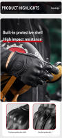 Guantes De Motocicleta De Cuero Ganso Para Hombres Y Mujeres Retro a Prueba De Agua Para Primavera Verano Motocross Carreras En La Calle - details 2