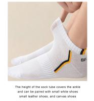 5 Pares De Calcetines De Verano Para Hombre Cómodos Y Transpirables Calcetines Casuales De Tobillo Ligeros Y Versátiles - details 4
